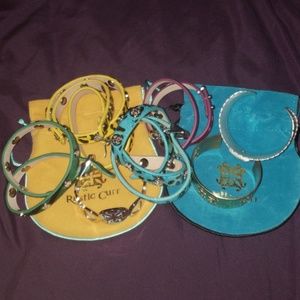 Lot of 9 Rustic Cuff bracelets